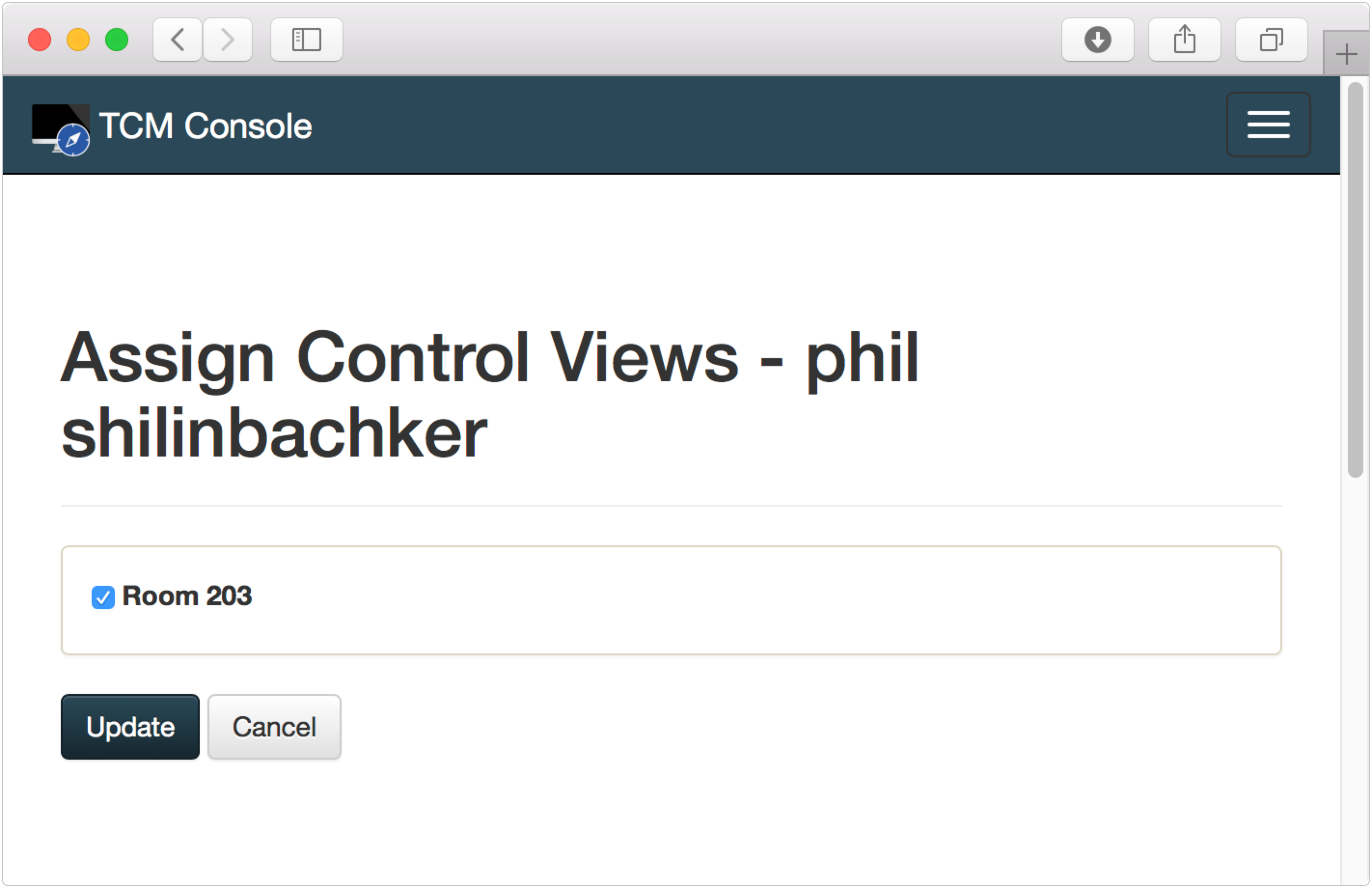 Assigning a Control View