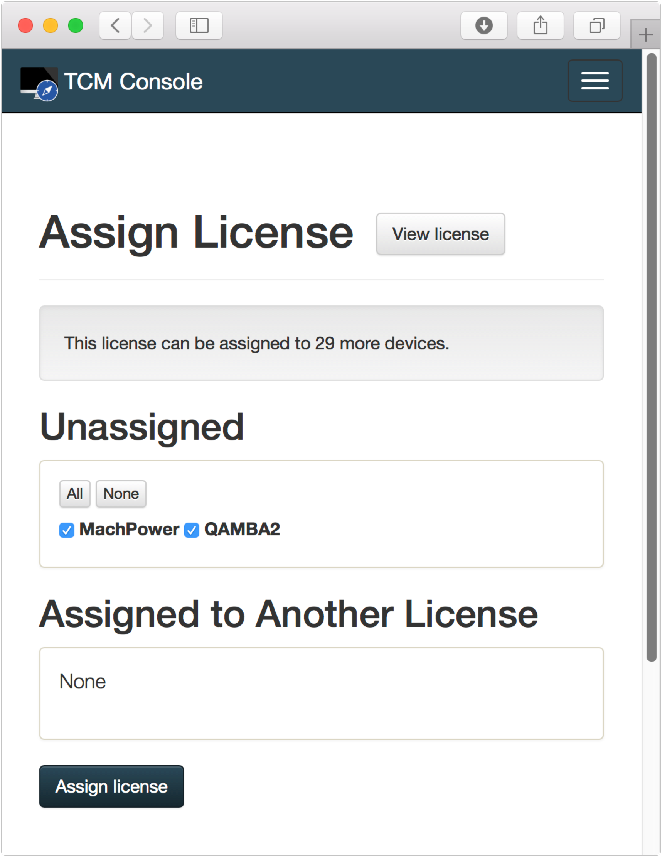 Assign License