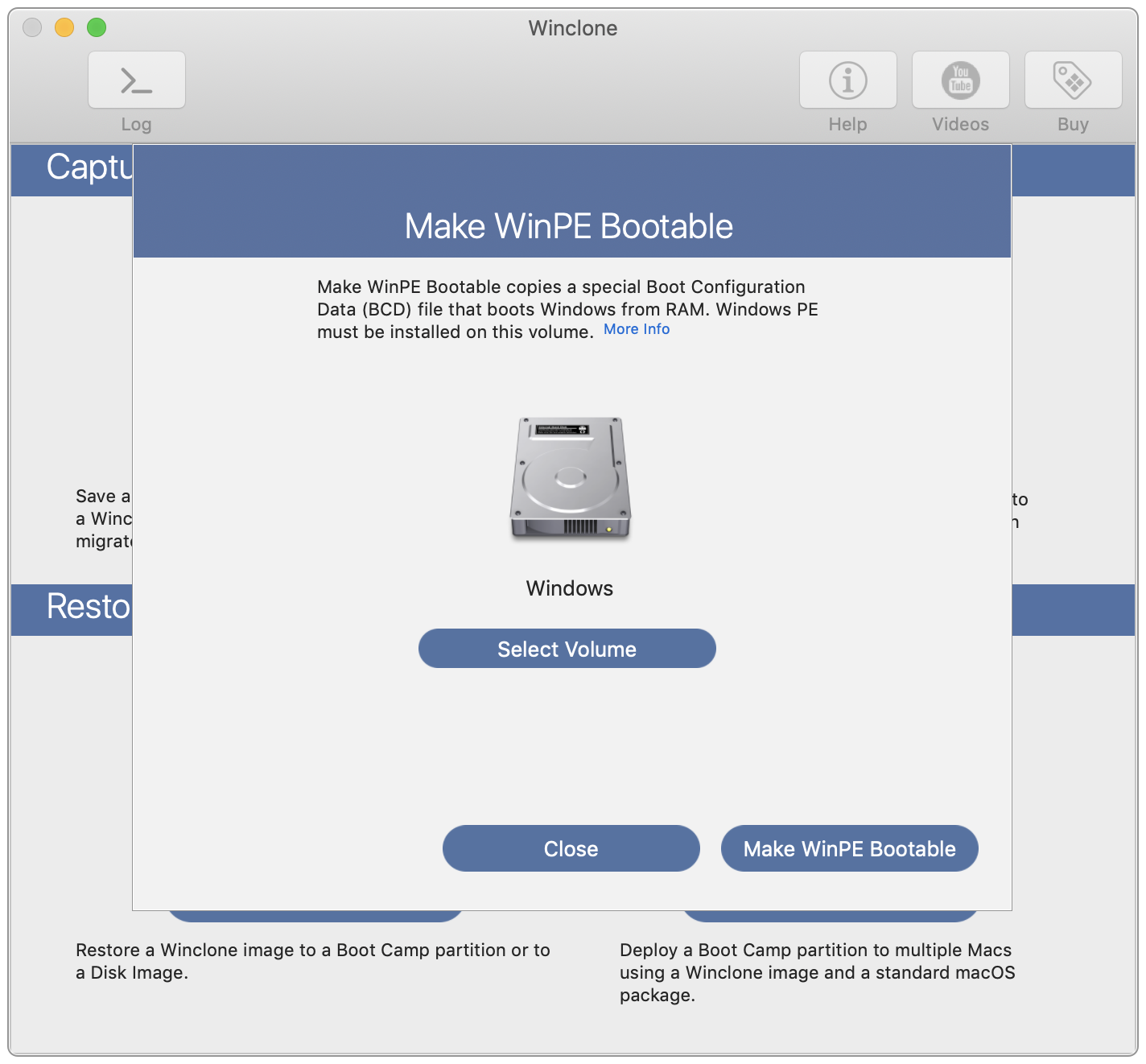 winclone for mac os 10.9.5