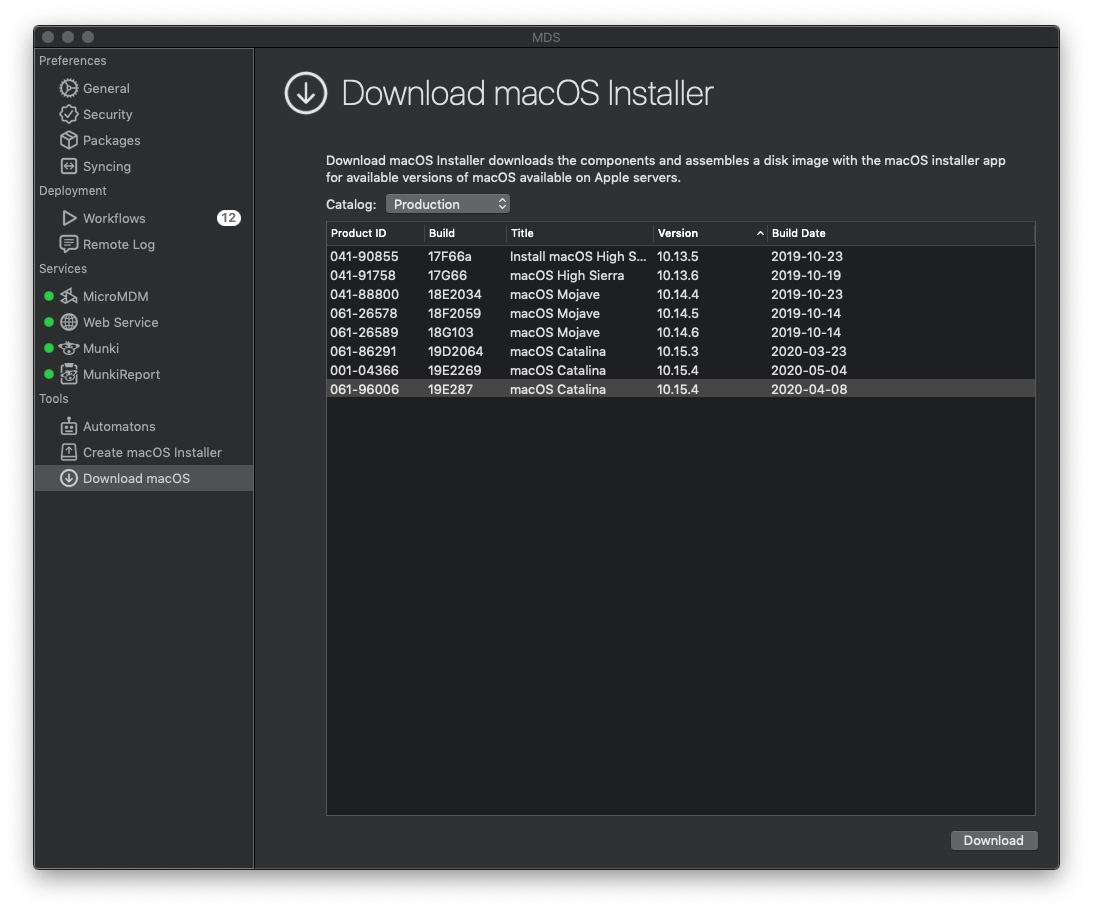 create desktop users macos server