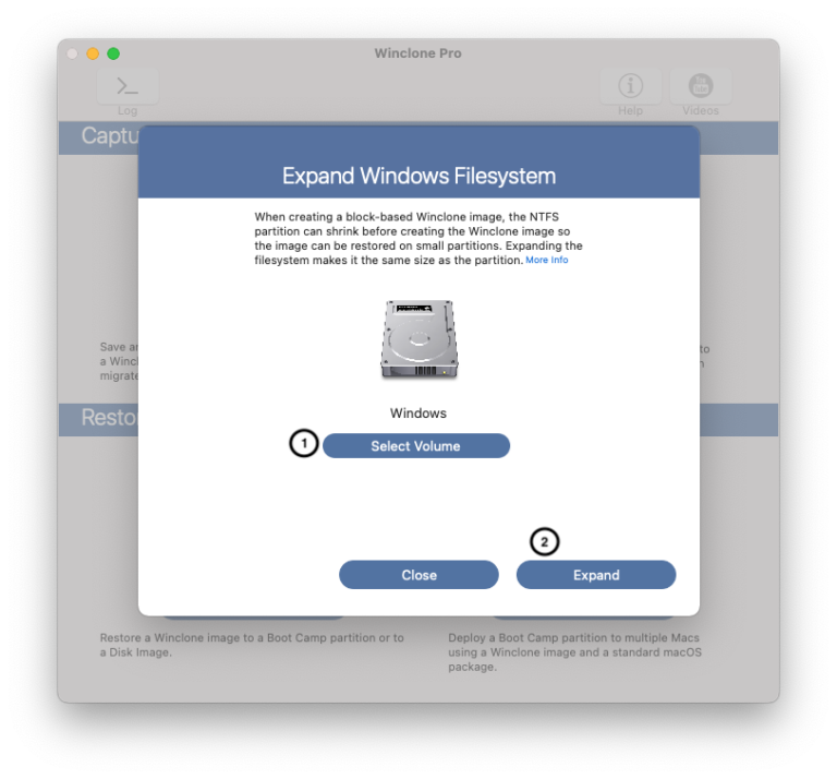 use winclone 3.7 to clone windows partition