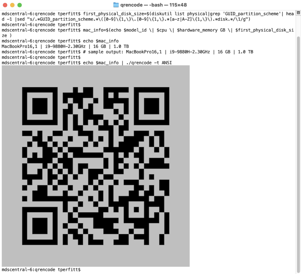 convert text to qr code for mac